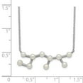 thumbnail image 2 of Auriga Fine Jewelry 925 Sterling Silver Rhd-plat 10 3-4 mm FWC Pearl Sagittarius w/ 1in Extender Necklace for Women 17", 2 of 6