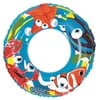 "20"" Blue Ocean Fun Childrens Inflatable Swimming Pool Inner Tube Ring Float"