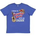 thumbnail image 3 of Inktastic I Listen to Country Music with My Daddy Guitar and Hat Youth T-Shirt, 3 of 5