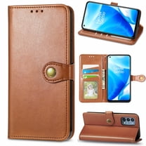 OnePlus Nord N200 5G Case and Cover, Allytech PU Leather Folio Flip TPU Back Shell Shockproof Credit Card Slots Business Holster Magnetic Case for OnePlus Nord N200 5G 2021 Released, Brown