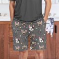thumbnail image 7 of CROPD Colorful Pug Dog Pajama shorts Mens Lounge Sleep Shorts Straight-Fit Men Pajama Bottoms with Drawstring & Pockets, 7 of 7