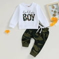 thumbnail image 2 of GXWEA Boys Clothes Size 7 Kids Fall Clothes Toddler Boy Clothes Long Sleeve Sweatsuits Tops And Pants 2Pcs Boys Fall Winter Outfits Set 6-12 Months, 2 of 4