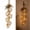 Beige light, variant on Layered Wooden Heart Wall Hanging Flower Heart Design Rustic Farmhouse Jute Rope Stacked Ornament with Wood Beads for Door Porch Entryway Wall Decor (Flower Heart)