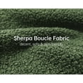thumbnail image 2 of Morden Fort Sherpa Boucle Green Single Sofa , 44.25"W Cloud Upholstered Armchair Couch with Wood Leg, Green, 2 of 9