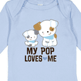 thumbnail image 4 of Inktastic My Pop Loves Me Grandson Puppy Boys Long Sleeve Baby Bodysuit, 4 of 5
