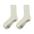 thumbnail image 2 of 1 Pair Yoga Socks Washable Breathable Ergonomics Elastic Warm Feet Cotton Professional Mid-calf Sports Socks for Sports, 2 of 8