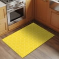 thumbnail image 3 of 2x3 Door Mat Rug, Yellow Morocco Non-Skid Rubber Backing Large Rectangle Rugs - Living Room Bedroom Home Office, Geometric Leaf Diamond Lattice Abstract Indoor Floor Mat Carpets Washable Rug, 3 of 9