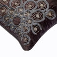 thumbnail image 2 of Decorative Pillow Covers, Decorative Charcoal Grey 26"x26" (65x65 cm) Throw Pillows For Couch, Velvet Zardozi Cushion Cover, Abstract Pattern Contemporary Style - Adversity, 2 of 4