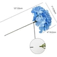 thumbnail image 2 of 10pcs Light Blue Fake Flowers Hydrangea Heads Silk Flowers with Stems for Mother's Day Easter Home Kitchen Wedding Decorations (vase not Include), 2 of 5