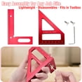 thumbnail image 4 of GJX 3D Multi-Angle Measuring Ruler, High Precision 45/90 Degree Aluminum Alloy Woodworking Square, Layout Tool with Scale for Carpentry, Engineering & DIY Projects, 4 of 6