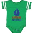 thumbnail image 3 of Inktastic Captain Adorable, Sail Boat, Sailing - Red Blue Boys Baby Bodysuit, 3 of 5