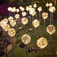 thumbnail image 4 of Rirool Decorative LED Solar Stake Lights, 2 Pack Warm White Outdoor Solar Globe Lights, Waterproof Garden Pathway, Yard, Patio, Walkway Landscape Lighting, 4 of 8