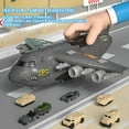 thumbnail image 5 of Military Airplane Toy for Kid - 2-in-1 Airplane Playset for Ages 5-7 3-6 Boy, Fighter Jet with 6 Truck Vehicle, 5 Helicopter, Army Men, Car Kit for 4 5 6 7 8 Years Old Child Birthday, 5 of 7
