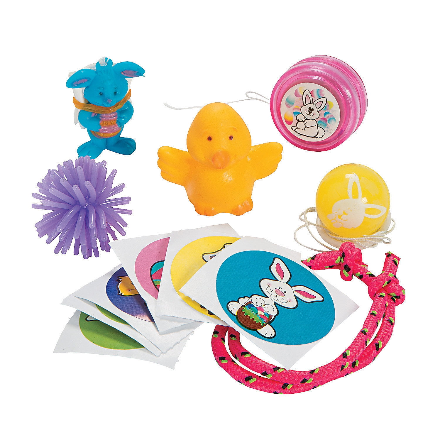 Bulk 96 Pieces 2 1/4" Value Pastel Patterned Toy-Filled Plastic Easter Eggs