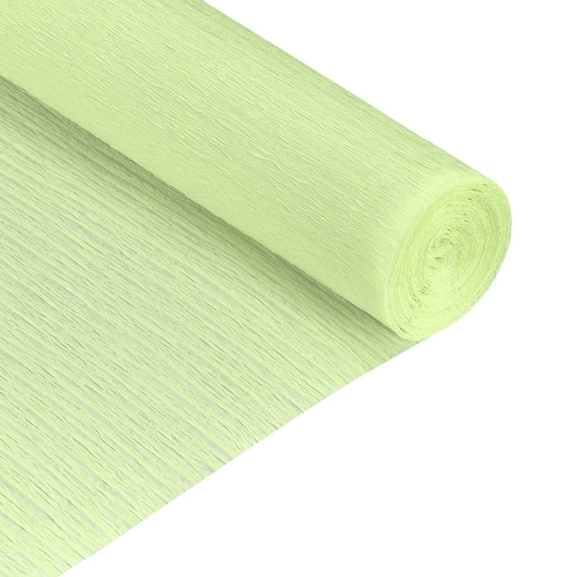 Rollo de Papel Crepé Uxcell Decoración 6.9ft de Largo 20" de Ancho Verde Suave