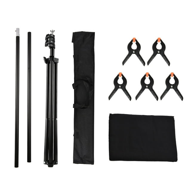 Green Screen, can be washed and ironed Green Screen Backdrop Kit 5 x 7ft Collapsible Green Screen Photography Backdrop Screen with non woven fabric for Photo Studio Shooting Props