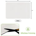 thumbnail image 2 of Designer Coffee Bar Mat, Large 16 x 24 Inches, Rubber Backing, Absorbent Coffee Maker Mats for Dish Drying, Kitchen Countertop, Heat Resistant, Solid White, 2 of 8