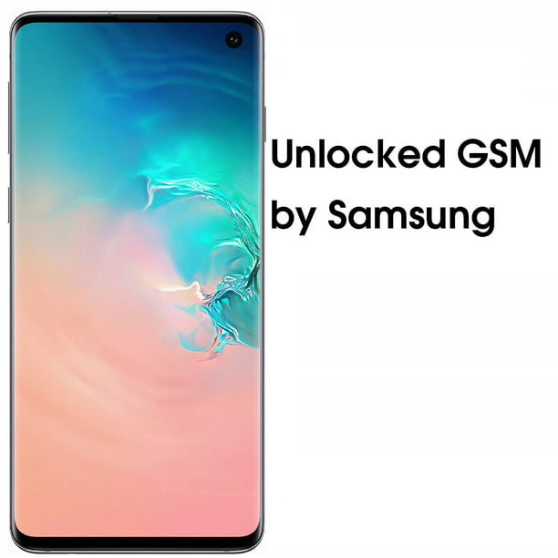 SAMSUNG Galaxy S10 G973, 128GB, GSM Unlocked Dual SIM – White