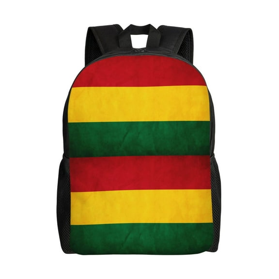 Carry On Backpack Reggae Rasta Flag Travel Laptop Backpack For Women Men Traveling Business Hiking Casual Gym