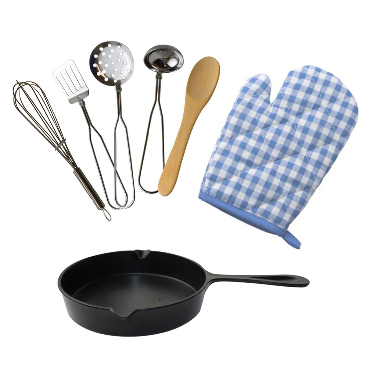 PopOhVer Deluxe Pots & Pans Set 12 Piece Playset - Stainless Steel