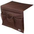 thumbnail image 4 of 4 Pockets Bedside Storage Organizer Bedside Caddy, Sofa Couch Magazine Storage Pockets Table Cabinet Storage Organizer Hanging Storage Bag Holder for Remotes Phone Glasses, 4 of 7