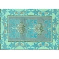 thumbnail image 1 of Ahgly Company Indoor Rectangle Abstract Light Blue Modern Area Rugs, 2' x 3', 1 of 4