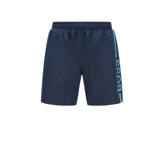 Boss Men's Logo-print swim shorts in recycled fabric