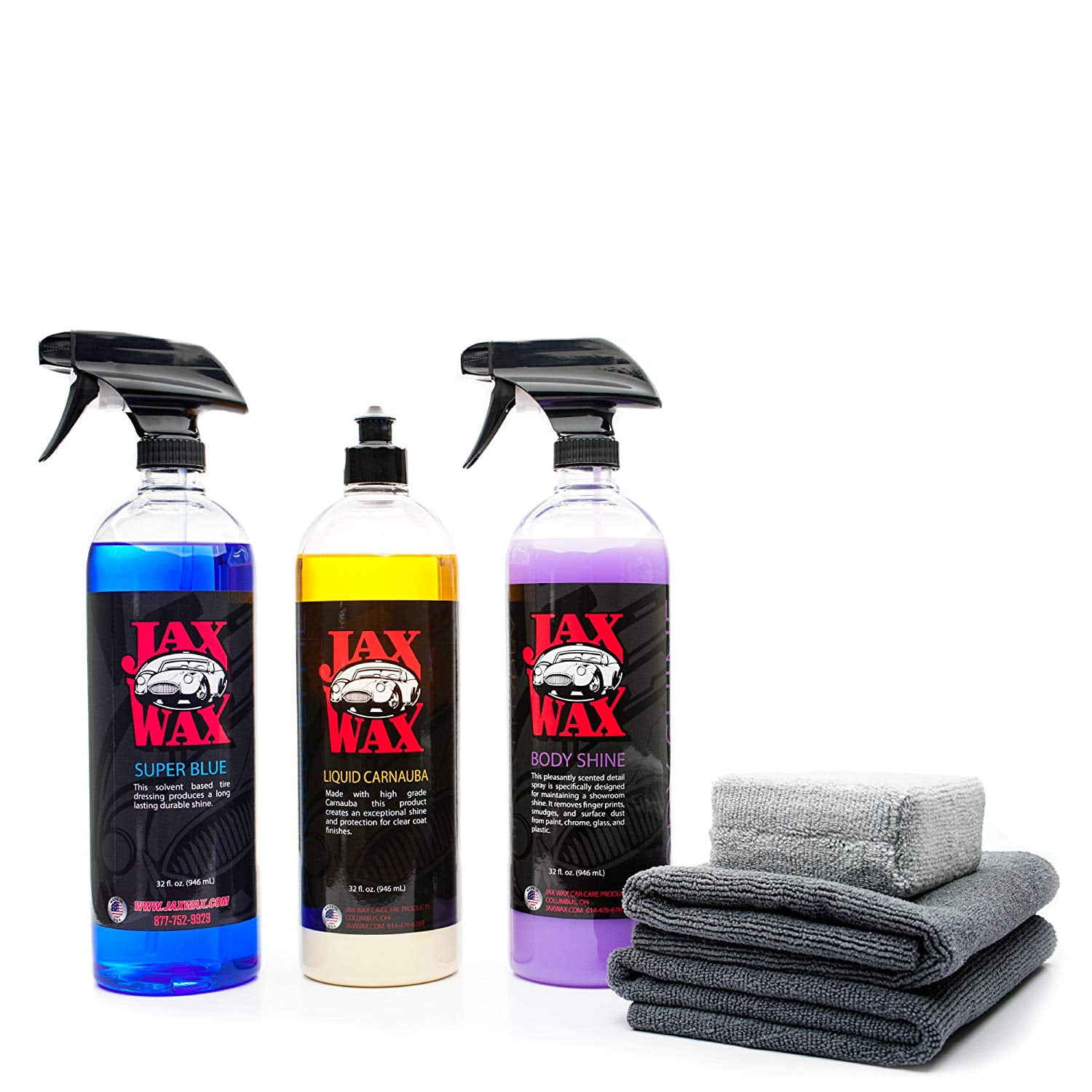 Jax Wax Professional Exterior Wax & Detail Car Care Kit 32 Jax Wax Professional Exterior Wax & Detail Car Care Kit 32