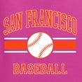 thumbnail image 6 of Wild Bobby City of San Francisco Baseball Fantasy Fan Sports Men's T-Shirt, Fuschia, Large, 6 of 6