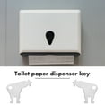 thumbnail image 3 of 3pcs Paper Towel Dispenser Keys Commercial Dispenser Keys for Toilet Paper Dispensers Compatible with 50504, 3 of 6