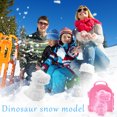 thumbnail image 1 of Clip para hacer bolas de nieve en forma de dinosaurio 3D, deporte divertido para niños, actividades al aire libre, 1 of 7