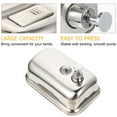 thumbnail image 2 of Homoyoyo Stainless Steel Wall Mounted Soap Dispenser Silver Bathroom Use, 2 of 6