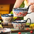 thumbnail image 3 of Porcelain soup bowls with handle for the kitchen,1000ML salad bowls, ramen bowl, noodle bowl for noodles, stew, salad, fruit, soup, 3 of 6