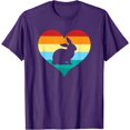 thumbnail image 1 of Happy Easter Day Cute Bunny Lover Gift Retro Rabbit Heart T-Shirt Rabbit Bunny Easter Shirt Easter Bunny Animal Gift Lover Family T Shirt, 1 of 1
