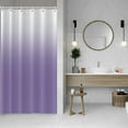 thumbnail image 2 of Lavender Shower Curtain Set with Hooks Modern Ombre White Purple Shower Curtains for Bathroom Stall RV Solid Boho Waterproof Fabric Shower Curtain 36x72inches, 2 of 6