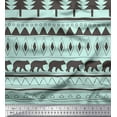 thumbnail image 1 of Soimoi Green Velvet Fabric Tribal African Print Fabric by the Yard 58 Inch Wide, 1 of 1