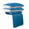 thumbnail image 1 of Mattress Foam Topper,Soft Mattress Topper Natural Emulsion Mattress Topper Layer of Emulsion Foam Breathable Responsive Support Three-Piece Set Sheets Plus Two Pillowcases, 1 of 9