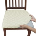 thumbnail image 4 of Elastic Stretch Chair Covers Slipcovers for Dining Room Chairs,Durable Anti-Dust Seat Cushion Cover Protective Solid Color Easy to Clean for Kitchen Bench Stool Furniture Decor, 4 of 4