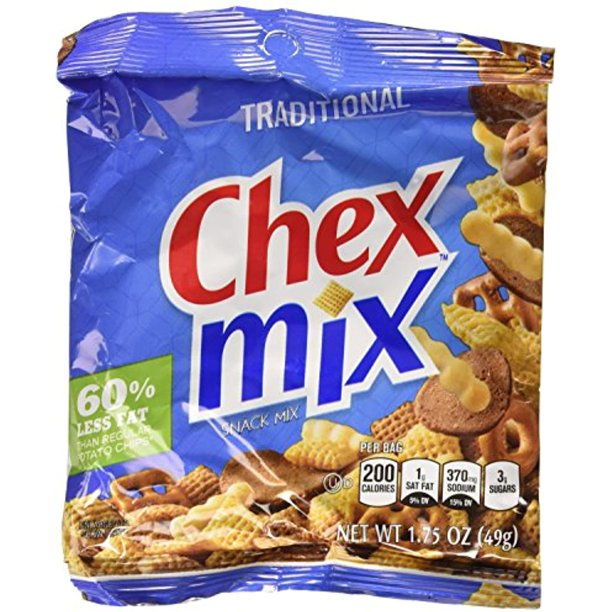 Chex Mix Traditional Snack Mix 60 Less Fat 18 Ct./1.75 Oz
