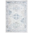 thumbnail image 2 of SAFAVIEH Bayside Zoja Oriental Polyester Machine Washable Area Rug, Gray/Blue, 5'3" x 7'6", 2 of 12