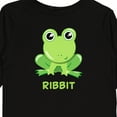 thumbnail image 4 of Inktastic Ribbit Cute Green Frog Boys or Girls Long Sleeve Toddler T-Shirt, 4 of 5