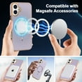 thumbnail image 7 of for iPhone 16 Plus Case Magnetic Ultra Slim Plating Design, TPU + PC Hybrid Shockproof Anti-Scratch Back Cover, Lightweight Drop Protective Phone Case Cover for iPhone 16 Plus, Purple, 7 of 7