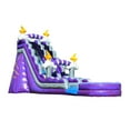 thumbnail image 3 of JumpOrange 19’ Thunder Commercial Grade Water Slide with Splash Pool for Kids and Adults (with Blower), Outdoor Indoor, Wet Dry Use, Tall Inflatable, 3 of 7