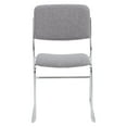thumbnail image 3 of (4 Pack) NPS 8600 Series Fabric Padded Signature Stack Chair, Classic Gray, 3 of 7