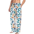 thumbnail image 3 of Kdxio Block Dinosaur Print Men's Sleep Pajama Pant Lounge Pants with Pockets, 3 of 8