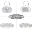 thumbnail image 2 of LHSHID Women Crystal Clutch Purse Rhinestone Evening Handbags for Wedding Party, 2 of 6