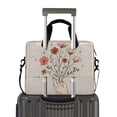 thumbnail image 2 of FORMRS 16" Laptop Bag Carrying Sleeve Case with Handle Travel Shoulder Briefcase, Red Flower, 2 of 8