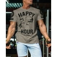 thumbnail image 3 of Gymish Happy Hour Kickboxer Men’s Workout T-Shirt – Funny Gym Tee, Athletic Fitness Shirt for Men, 3 of 6