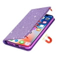 thumbnail image 2 of Samsung Galaxy S8 Wallet Case, Dteck Bling Slim PU Leather Magnetic Flip Folio Stand Case Cover Built-in One Card Holder For Samsung Galaxy S8, Purple, 2 of 6