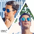 thumbnail image 3 of Gothic Sunglasses - Black Silver Frame / Blue Mirror Lens, 3 of 4